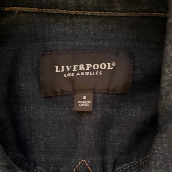 Liverpool Women’s Dark Blue Jean Jacket Size S - Picture 2 of 14